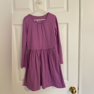 Primary purple long sleeve perfect pocket dress in size 8-9